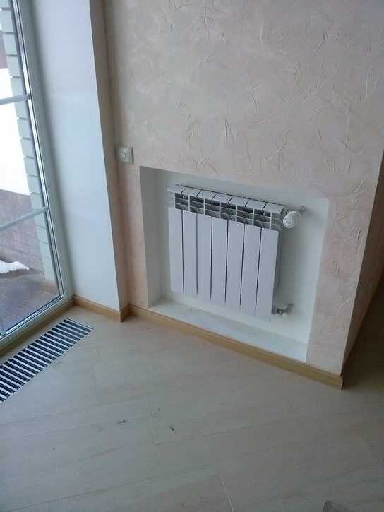 Радиатор отопления в ниши